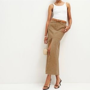Reformation Tazz Maxi Denim Skirt Size 23